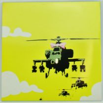 DIRTY FUNCKER - FLAT BEAT, 2009 - BANKSY 'HAPPY CHOPPERS' ART