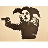 BANKSY - CLOWN GUNS DOWN FOR CLOWN SKATEBOARDS