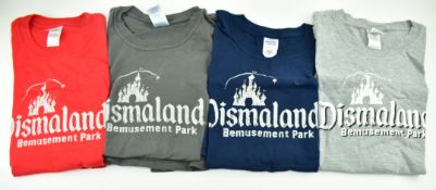 BANKSY - FOUR DISMALAND T-SHIRTS IN VARIOUS COLOURS
