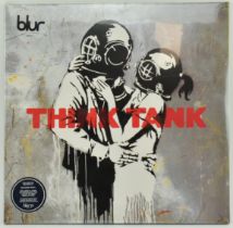 BLUR - THINK TANK, 2003 - RE-ISSUE - COVER ART WORK BY BANKSY