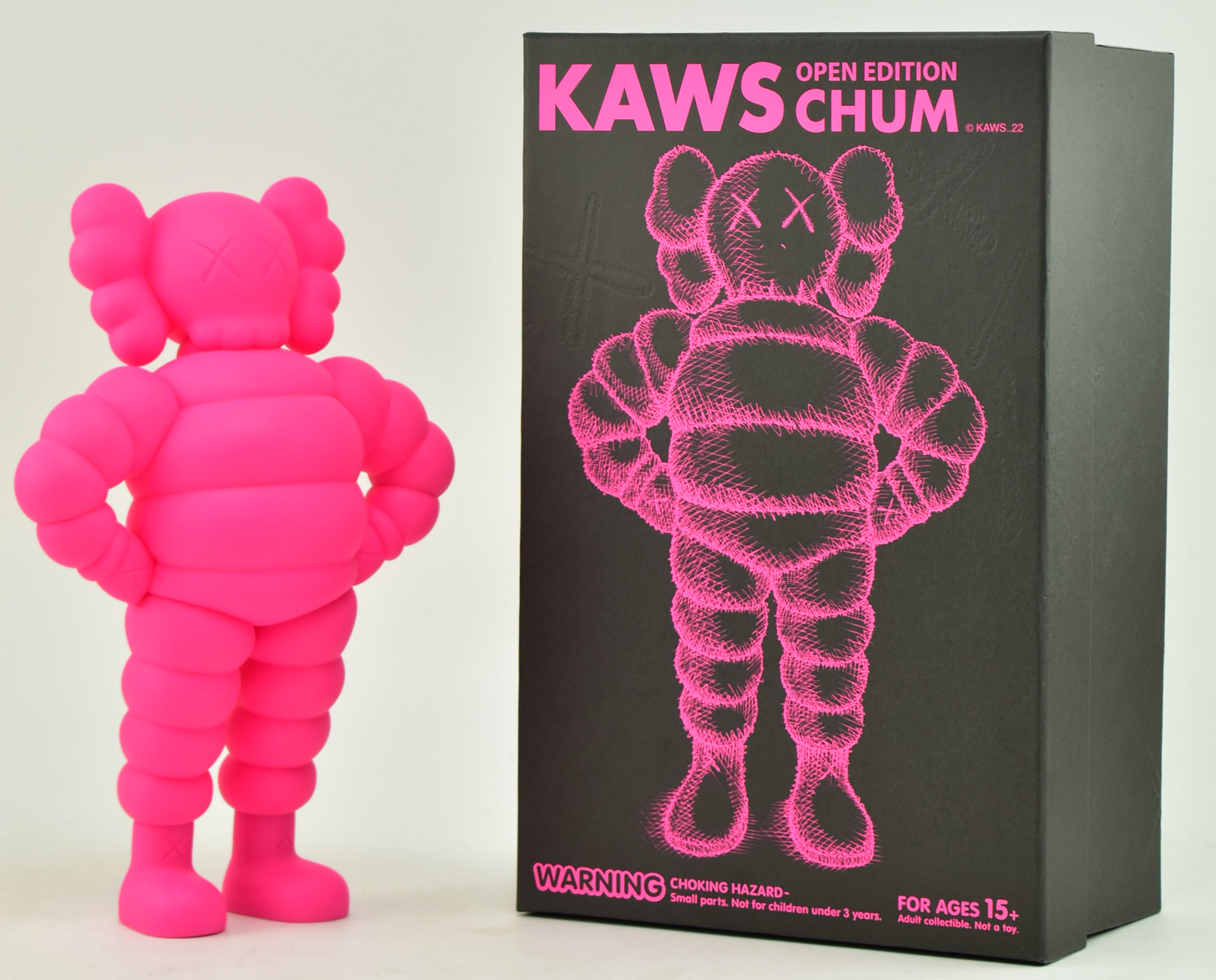 KAWS - PINK CHUM 20TH ANNIVERSARY FIGURE / SCULPTURE