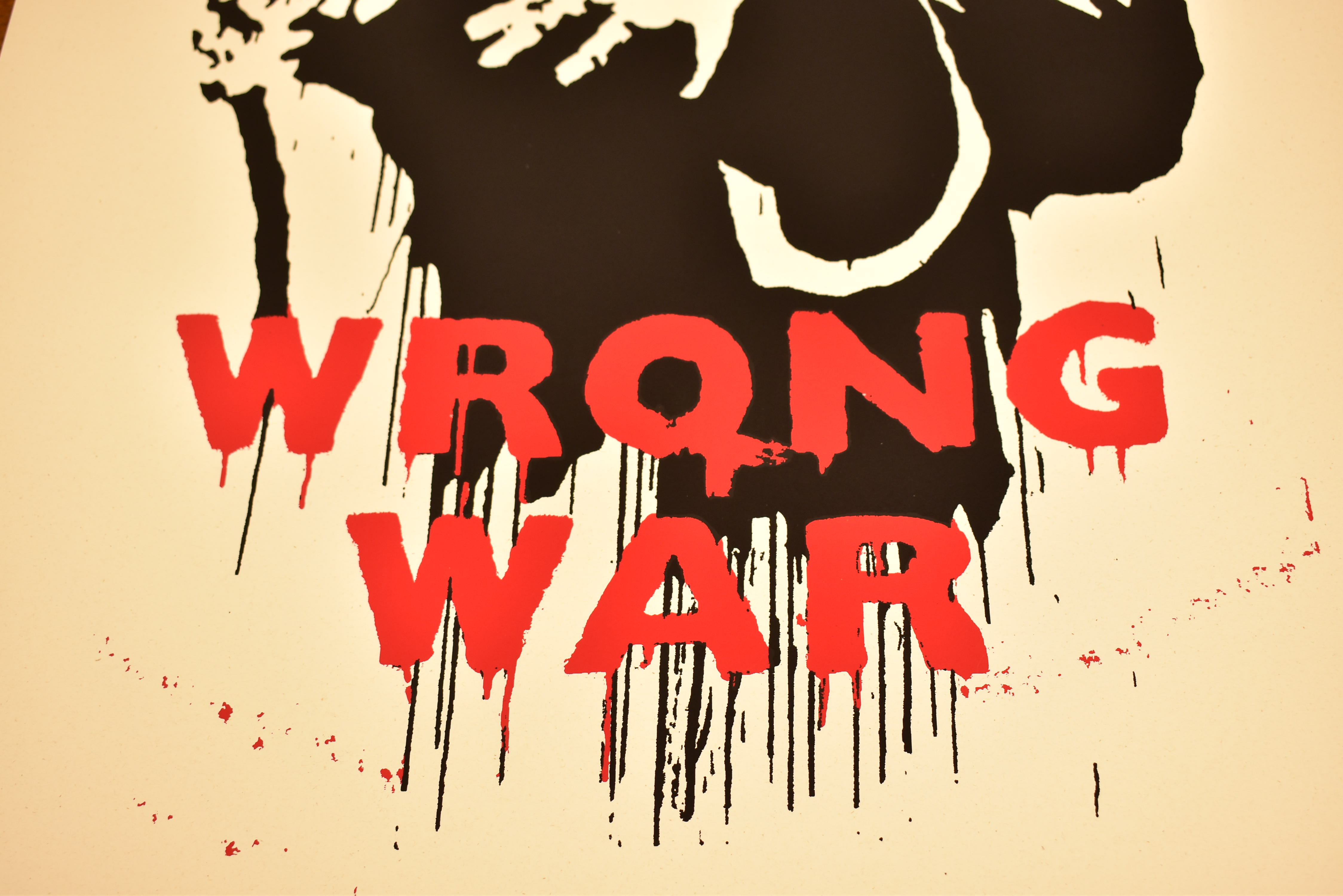 WEST COUNTRY PRINCE - WRONG WAR - SCREEN PRINT ON PAPER - Image 3 of 6