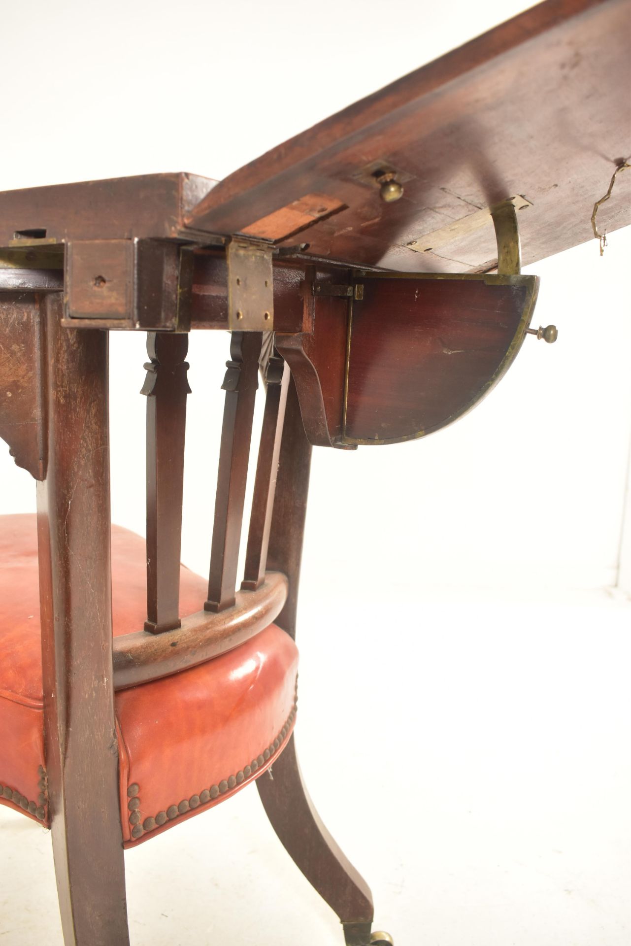 WILLIAM IV 19TH CENTURY MAHOGANY COCK FIGHTING CHAIR - Image 3 of 6