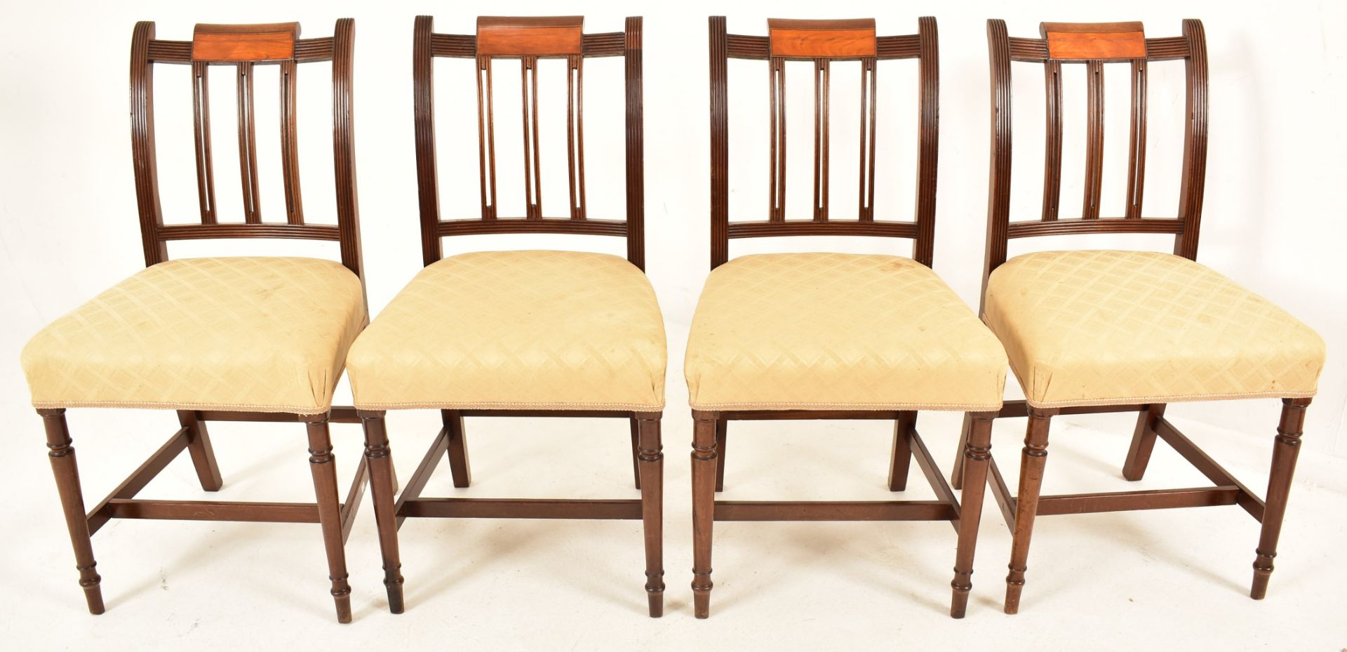 TWELVE GEORGE III 19TH CENTURY MAHOGANY DINING CHAIRS - Image 3 of 9