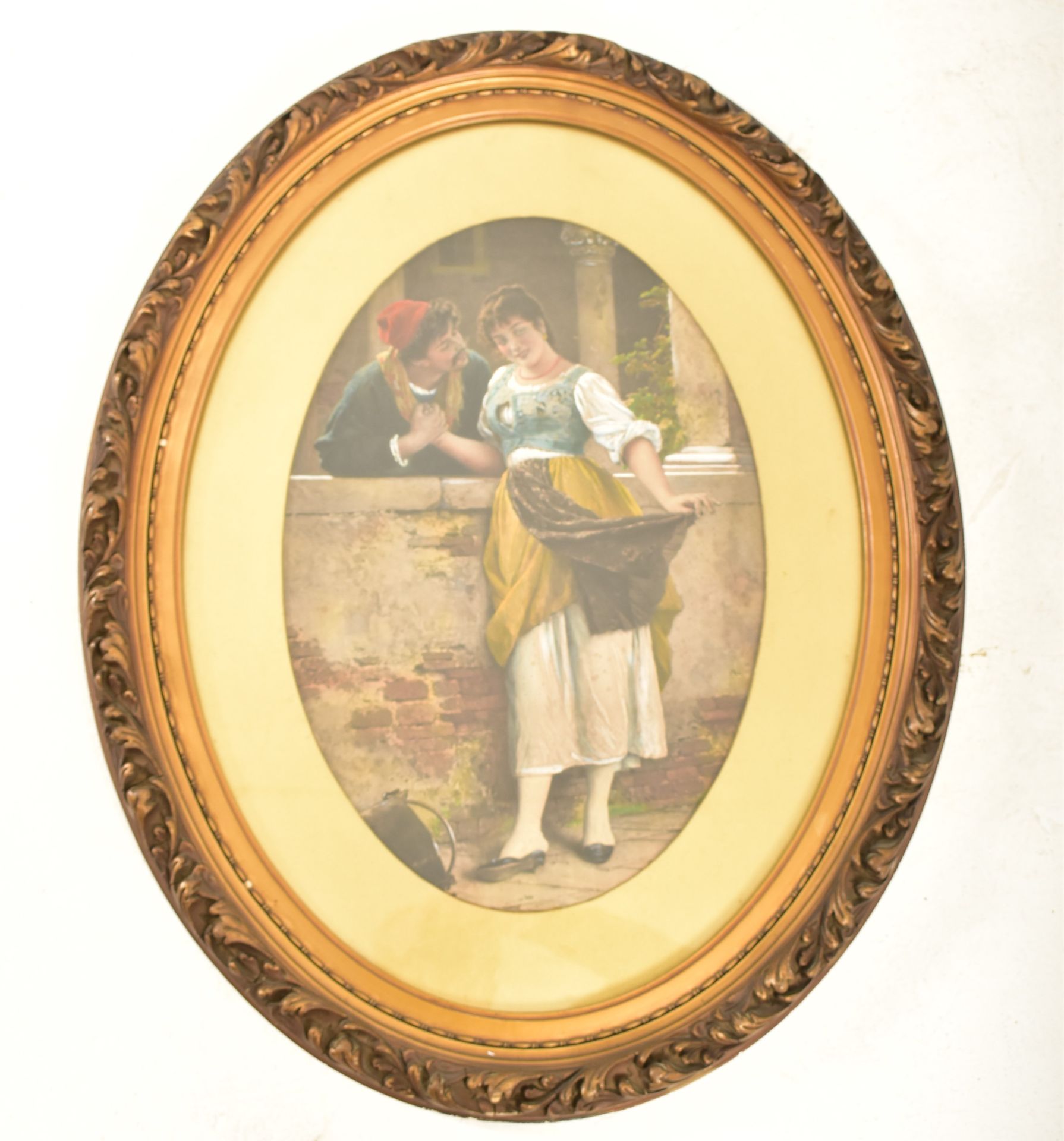 PAIR OF 19TH CENTURY NEO-BAROQUE STYLE OLEOGRAPHS - Image 6 of 7