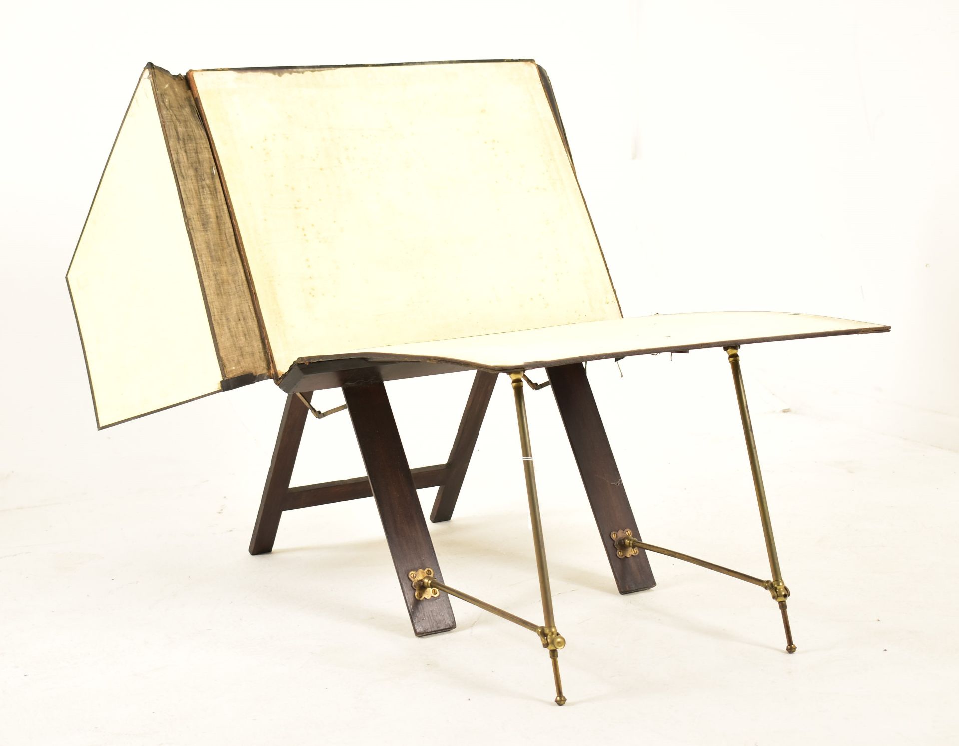 LATE 19TH CENTURY PORTFOLIO / EASEL ON INTEGRAL STAND - Image 4 of 6