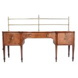 LATE 18TH CENTURY SHERATON MANNER INLAID SIDEBOARD