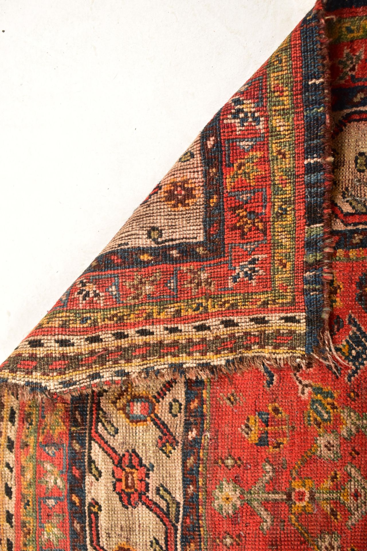 19TH CENTURY HAND WOVEN PERSIAN ISLAMIC BIDJAR CARPET RUG - Image 3 of 5