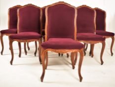 ANGELO CAPPELLINI - EIGHT FRENCH LOUIS XV STYLE DINING CHAIRS