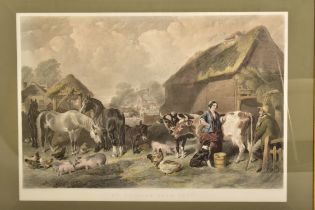 AFTER J. F. HERRING - ' AN ENGLISH FARM YARD ' - ENGRAVED G PATERSON