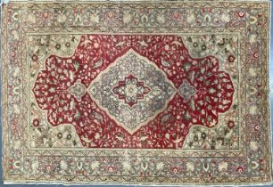 LATE 19TH CENTURY TURKISH KAYSERI HAND WOVEN RUG