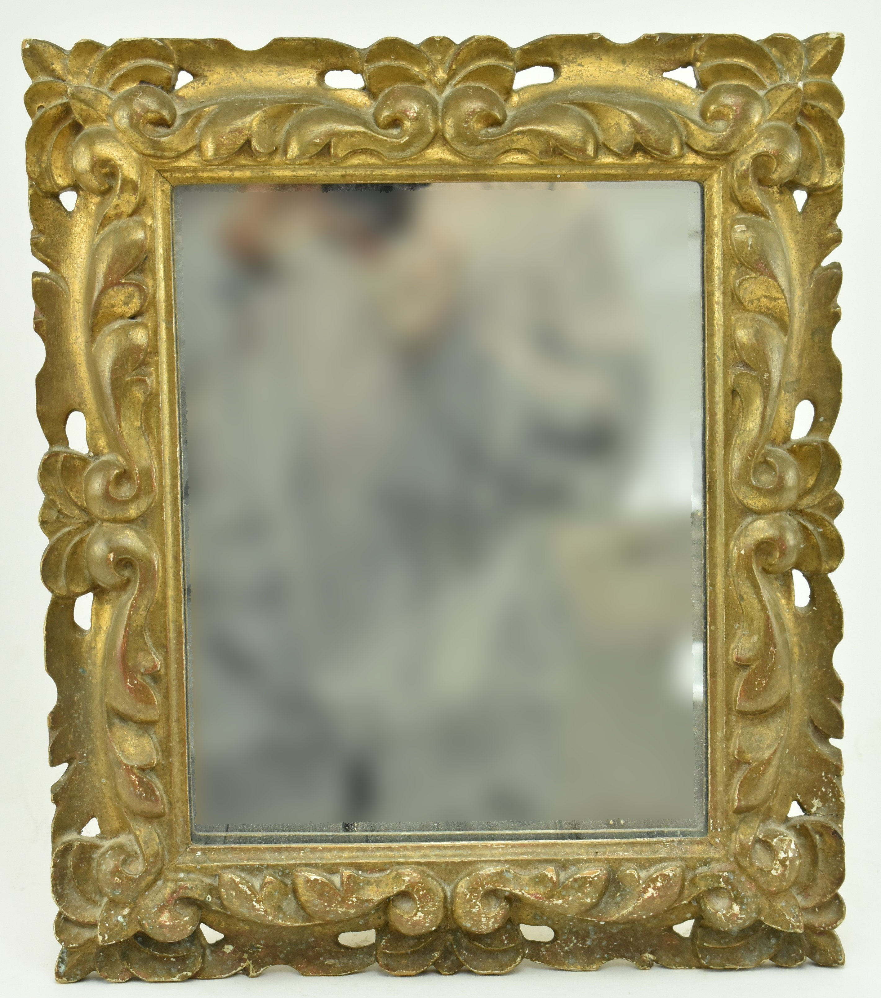 CONTINENTAL EARLY 20TH CENTURY GILT WOOD DRESSING MIRROR - Image 2 of 4