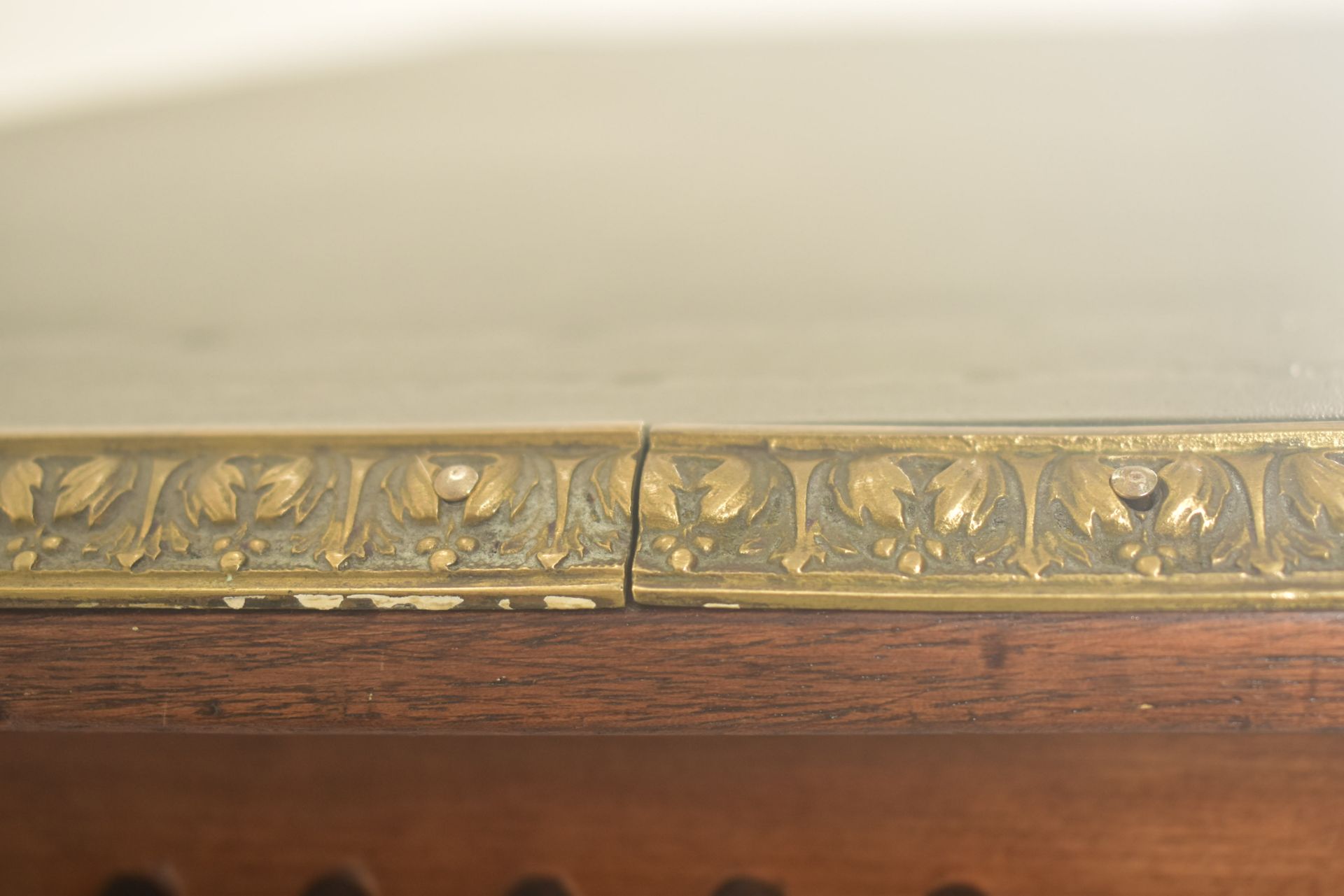 HOWARD & SONS - 19TH CENTURY MAHOGANY & ORMOLU DESK - Image 6 of 9