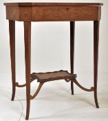 EDWARDIAN SATINWOOD & MARQUETRY INLAID BIJOUTERIE TABLE