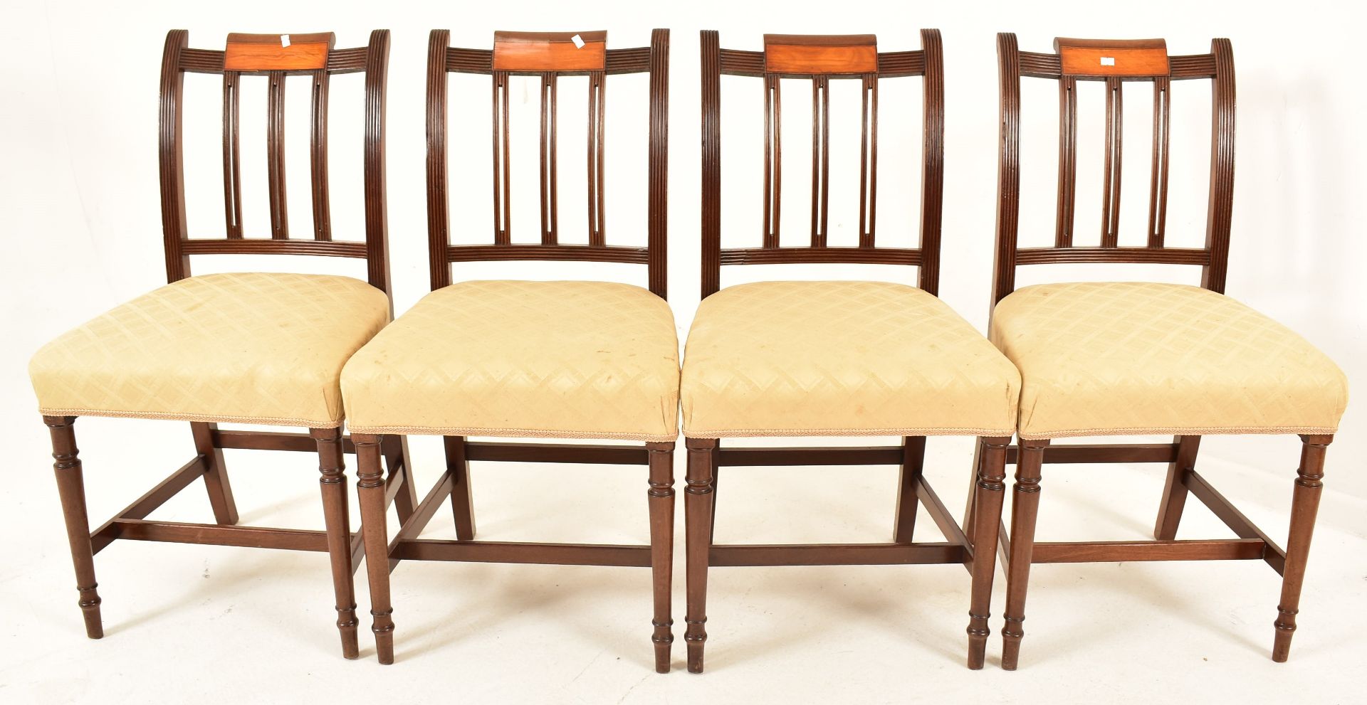 TWELVE GEORGE III 19TH CENTURY MAHOGANY DINING CHAIRS - Image 4 of 9