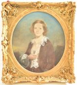 FRENCH 18TH CENTURY GILT GESSO & WOOD PASTEL FRAME