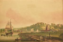NICHOLAS POCOCK (1740-1821) - CLIFTON HILL VIEW - 1812