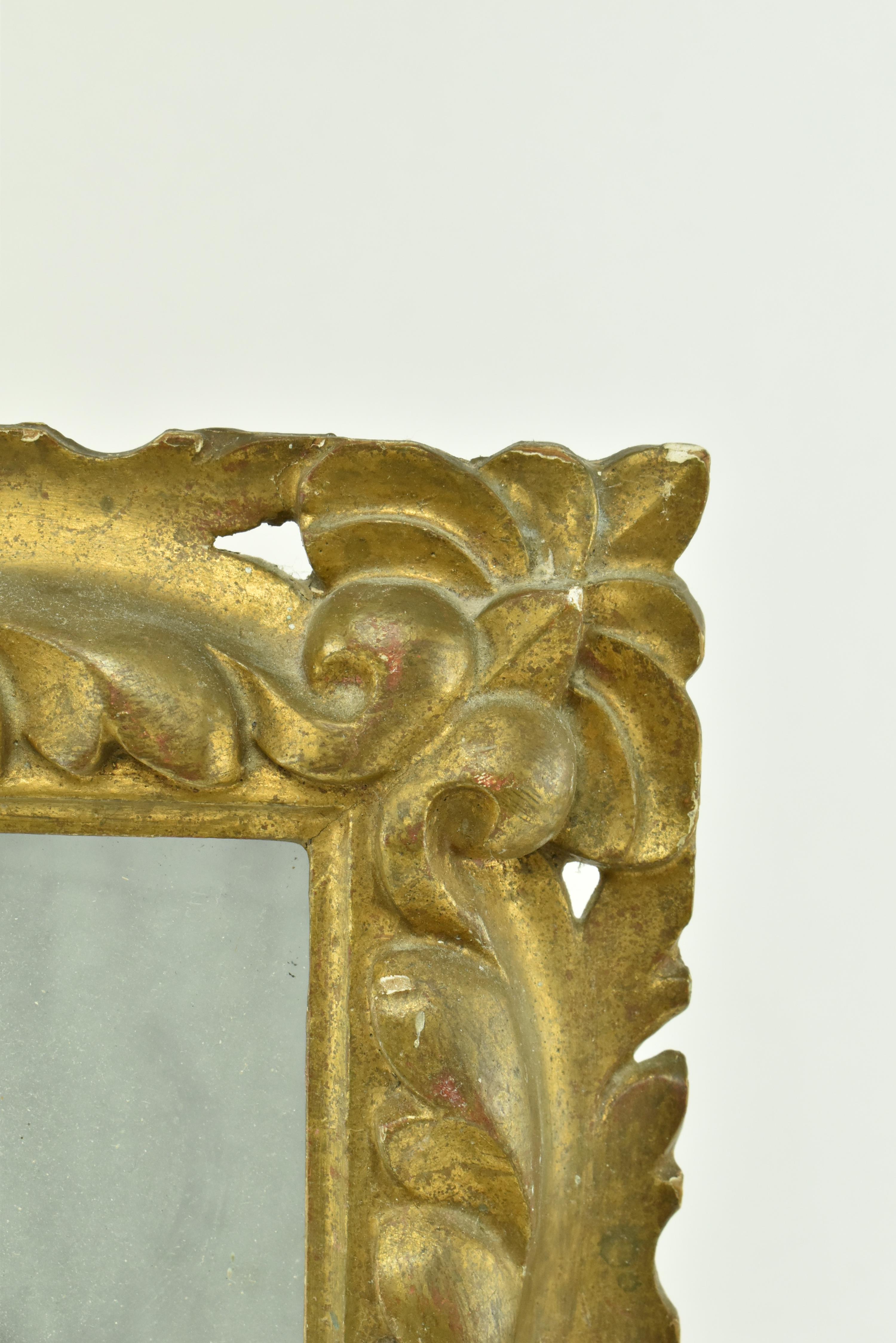 CONTINENTAL EARLY 20TH CENTURY GILT WOOD DRESSING MIRROR - Image 3 of 4