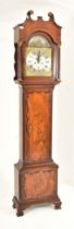 GEORGE III FLAME MAHOGANY MOONPHASE BENJAMIN BROCK CLOCK