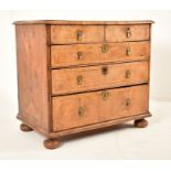 QUEEN ANNE 17TH CENTURY WALNUT CHEST OF DRAWERS