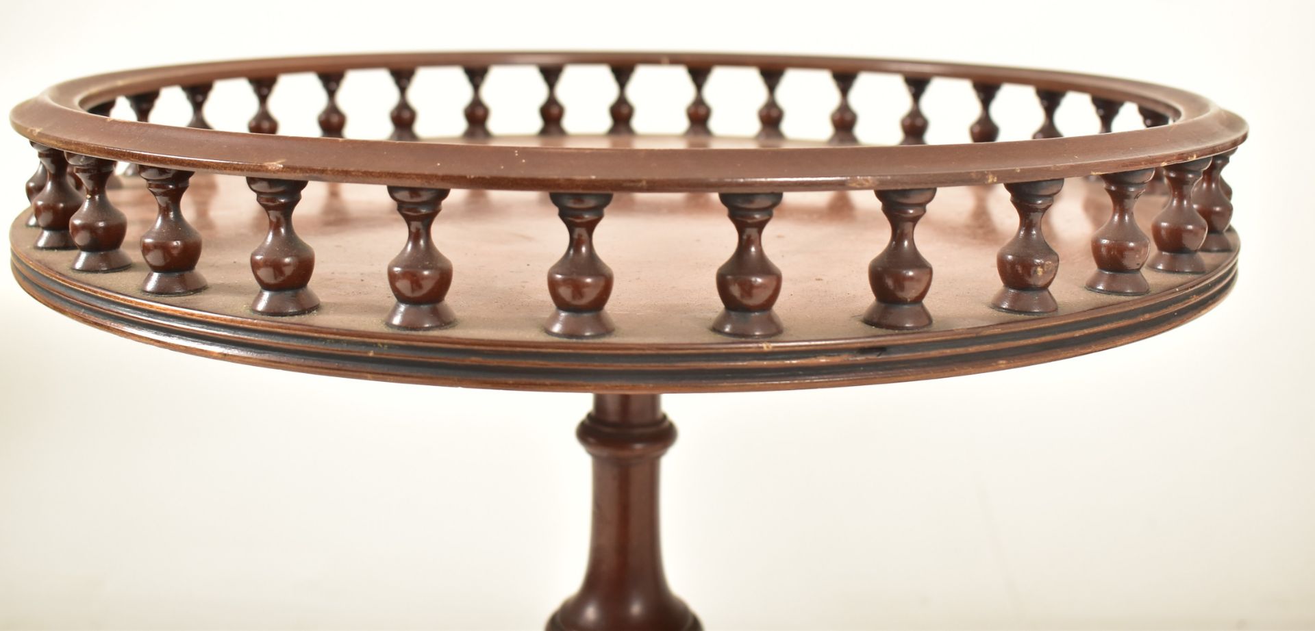 MATCHED PAIR OF REGENCY REVIVAL WINE TRIPOD TABLES - Image 5 of 7