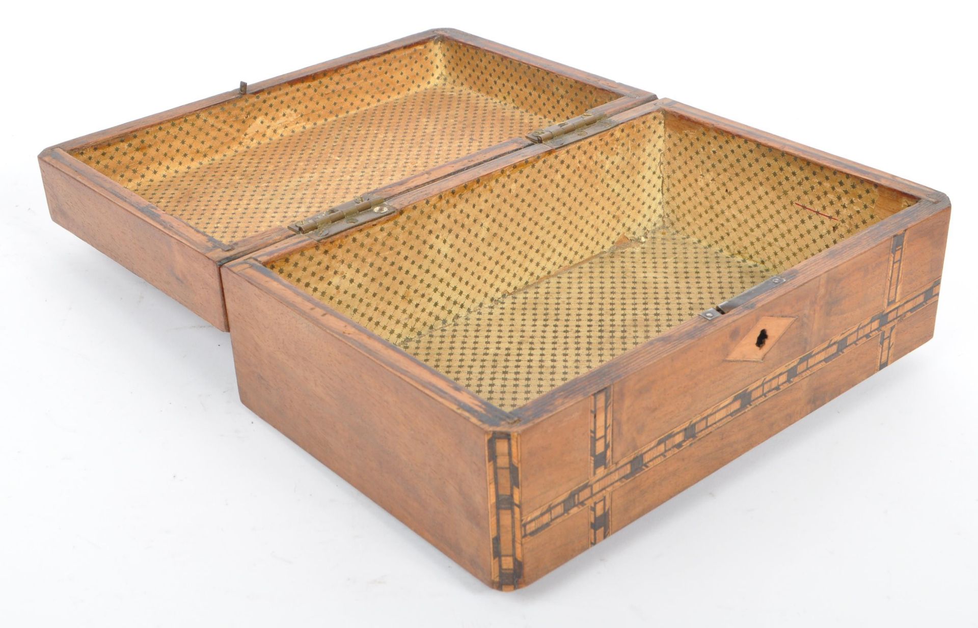 VICTORIAN TUNBRIDGE WARE SEWING BOXES AND WRITING SLOPE - Image 10 of 10