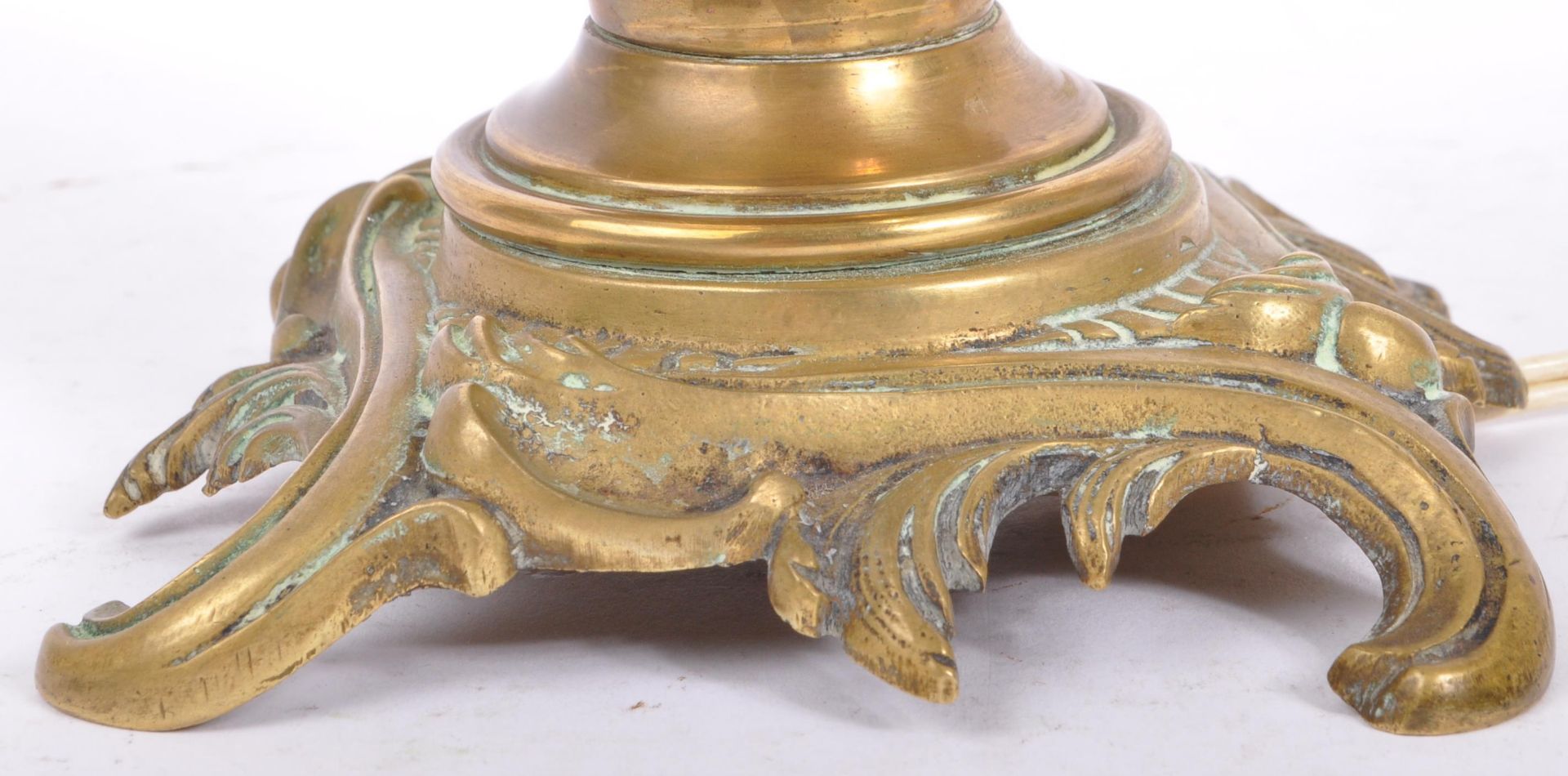 19TH CENTURY ORIENTAL CHINESE GINGER JAR BRASS LAMP LIGHT - Bild 4 aus 5