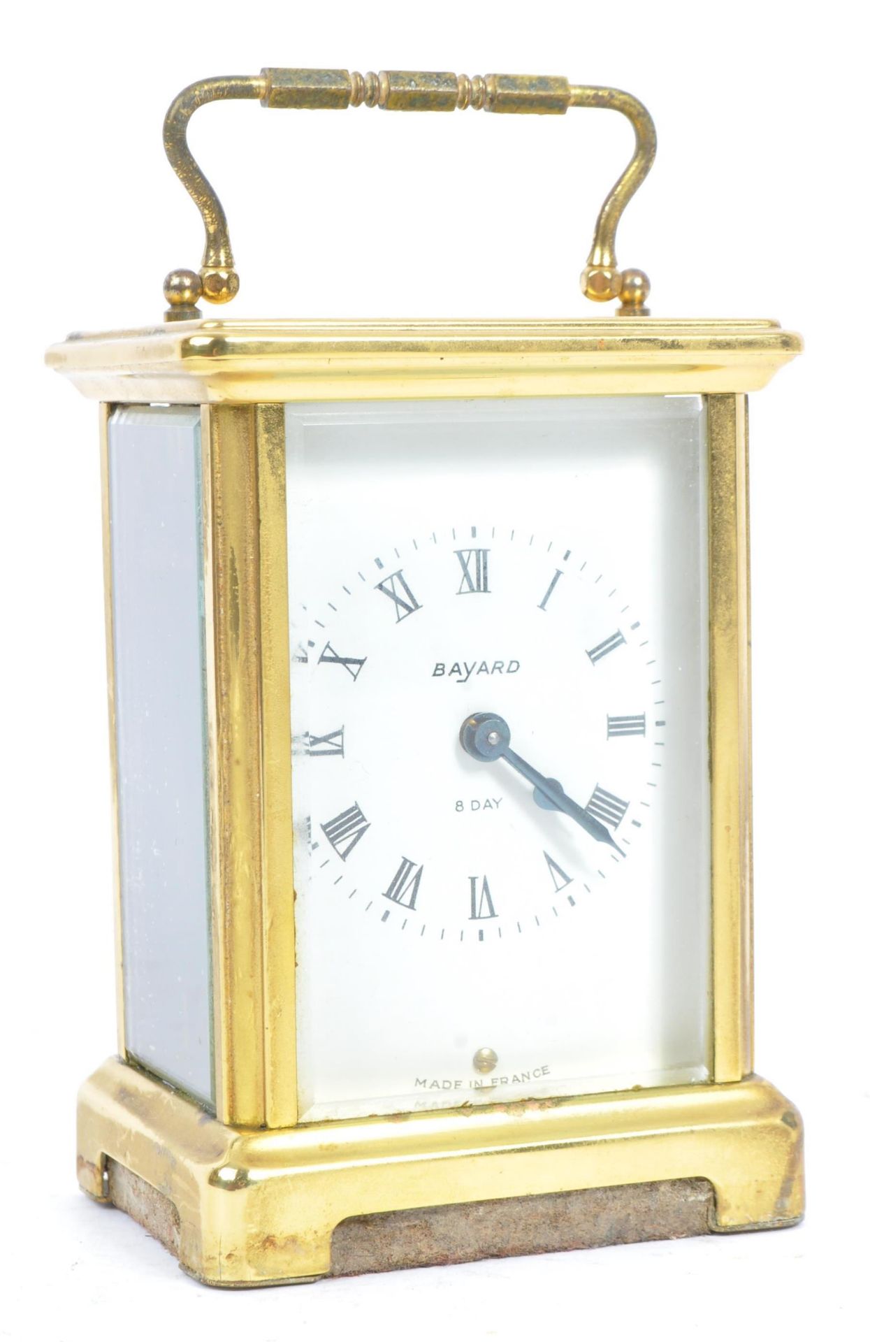 VINTAGE 20TH CENTURY BAYARD FRENCH BRASS CARRIAGE CLOCK