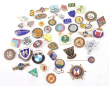 COLLECTION OF VINTAGE 20TH CENTURY ENAMELLED BADGES
