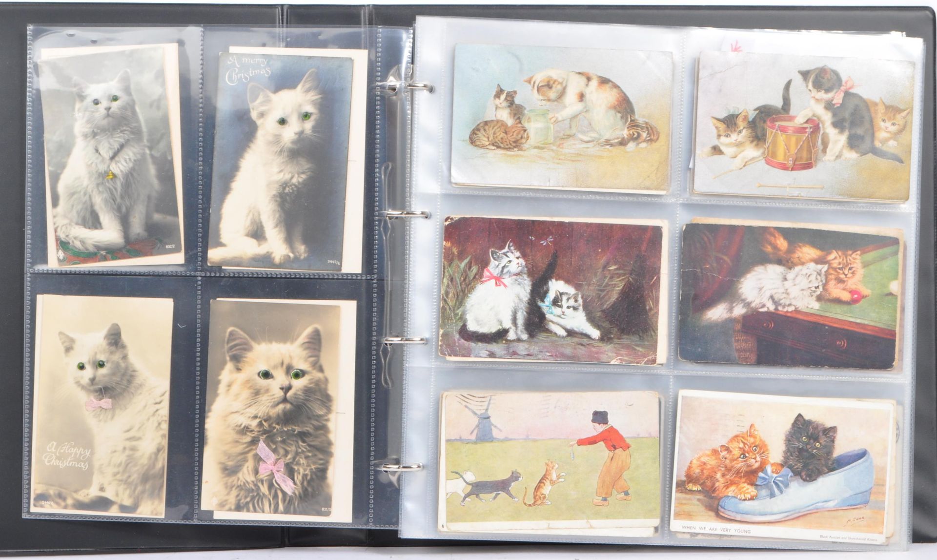 COLLECTION OF MID 20TH CENTURY CATS & KITTENS POSTCARDS - Image 3 of 18