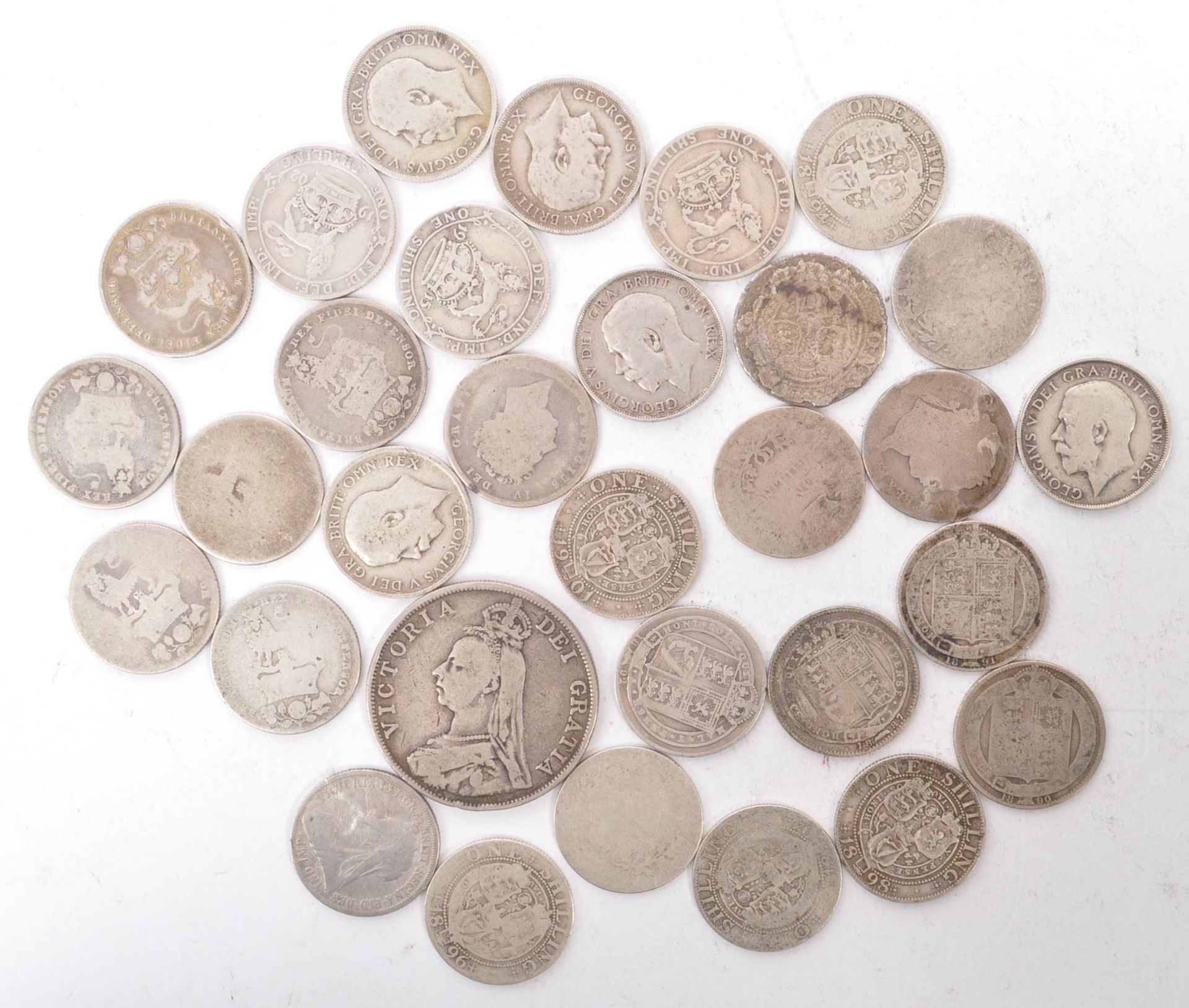 PRE 1920 19TH AND 20TH CENTURY SILVER SHILLINGS