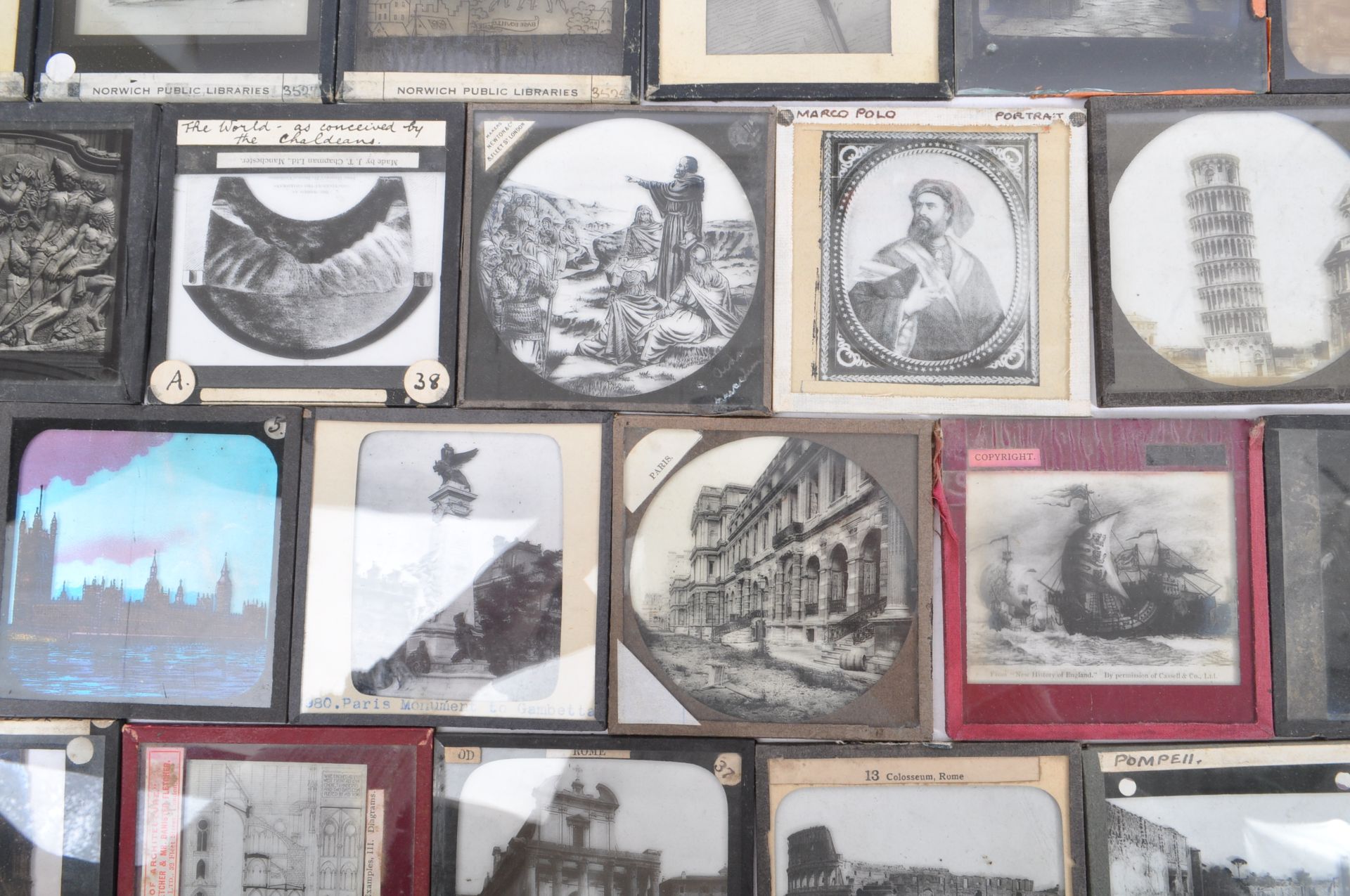 COLLECTION OF 19TH CENTURY & LATER MAGIC LANTERN SLIDES - Image 3 of 12