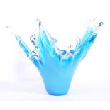 RETRO MID 20TH CENTURY BLUE STUDIO ART GLASS BOWL