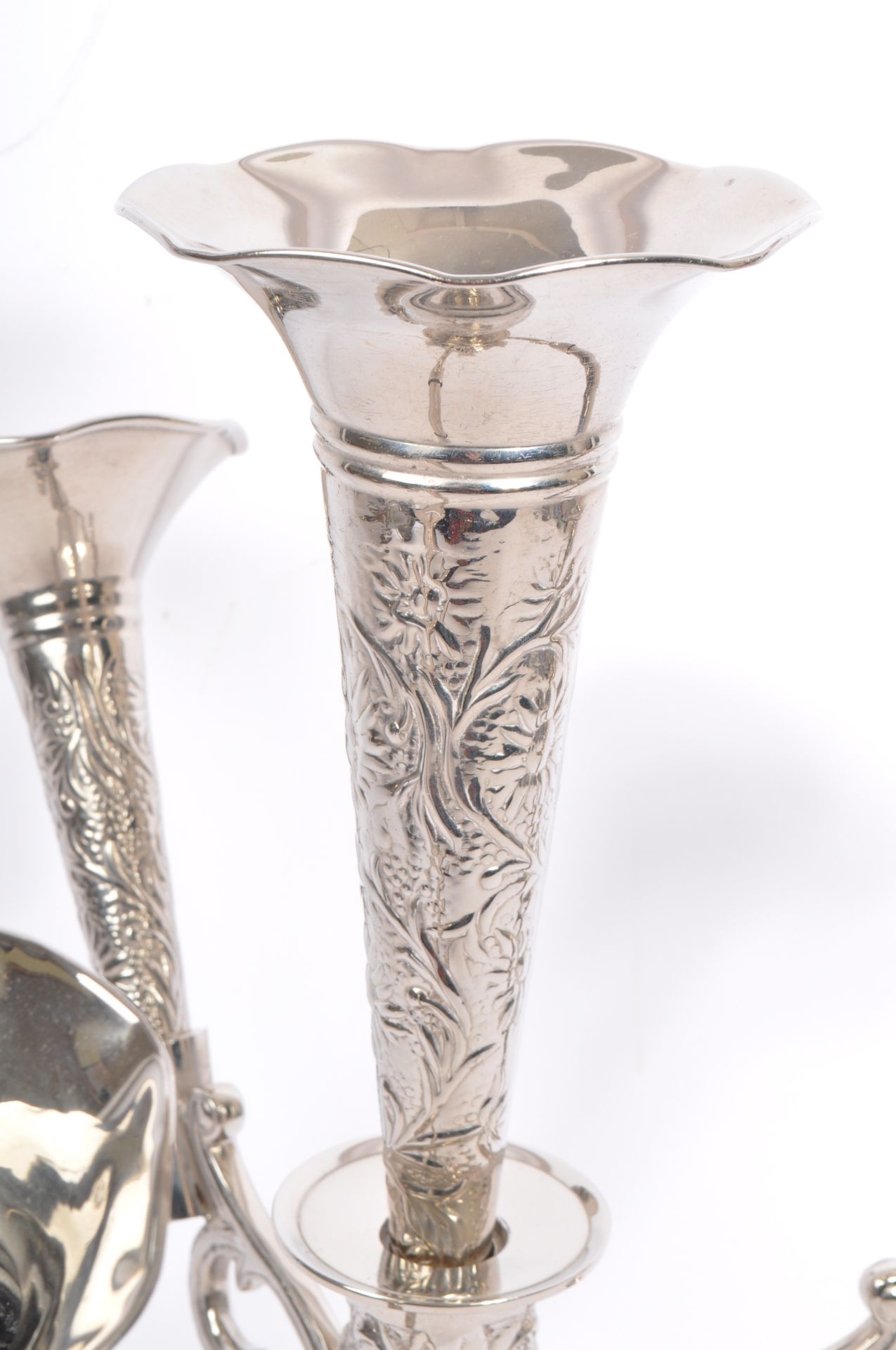 COLLECTION OF 19TH CENTURY SILVER PLATE TABLEWARE - Image 5 of 9