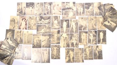 COLLECTION OF FRENCH EROTIC OUTDOOR NUDE POSTCARDS