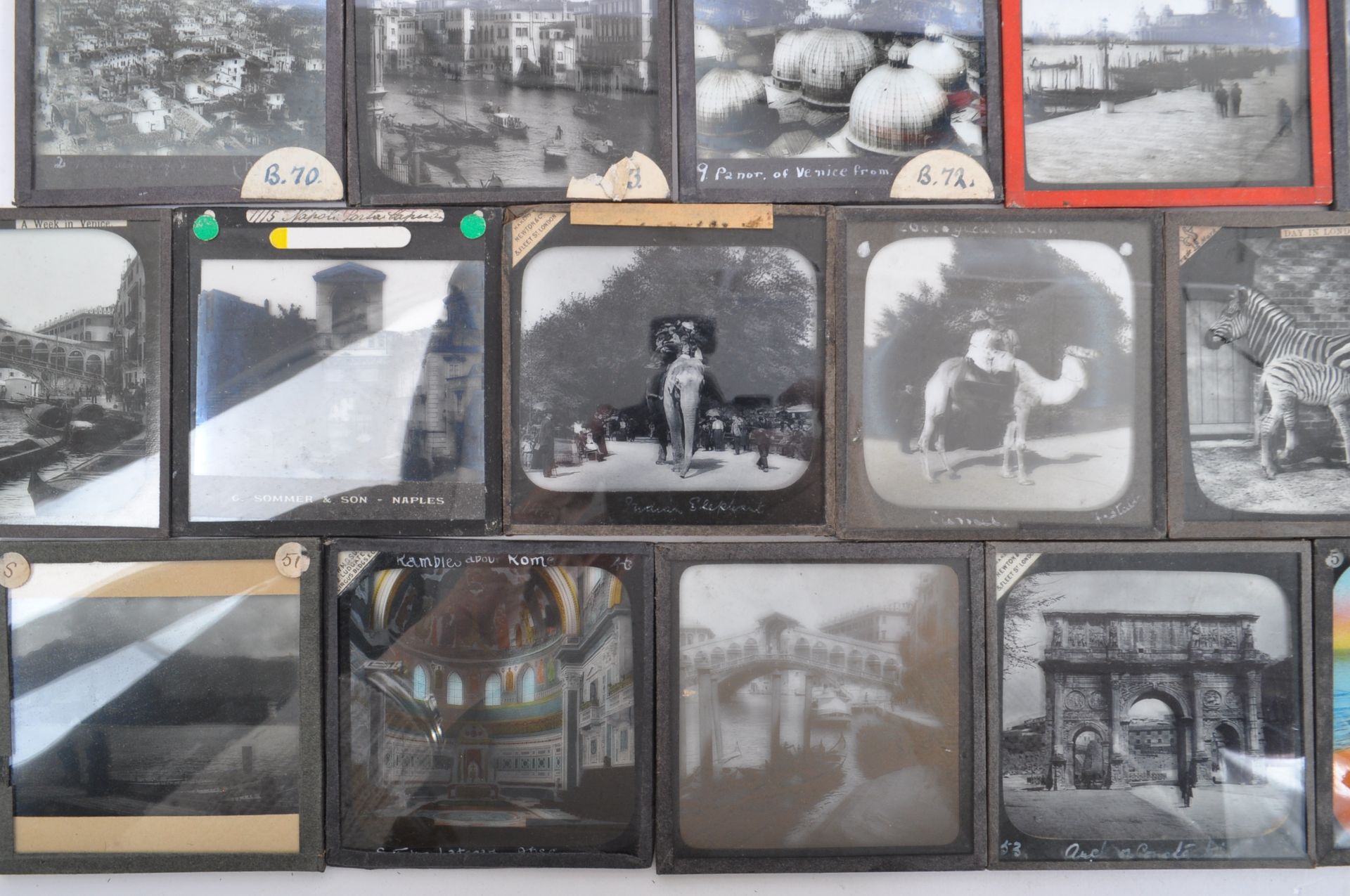 COLLECTION OF VINTAGE 20TH CENTURY MAGIC LANTERN SLIDES - Image 2 of 11