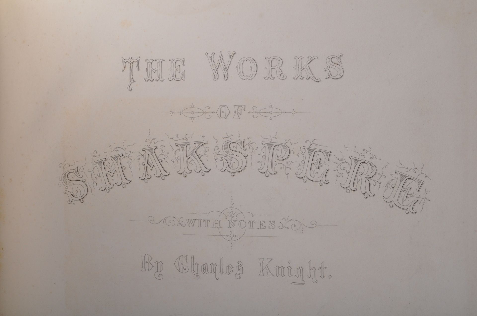 1875 KNIGHTS SHAKESPEARE VOL I & II LEATHER BOUND VOLUMES - Bild 7 aus 7