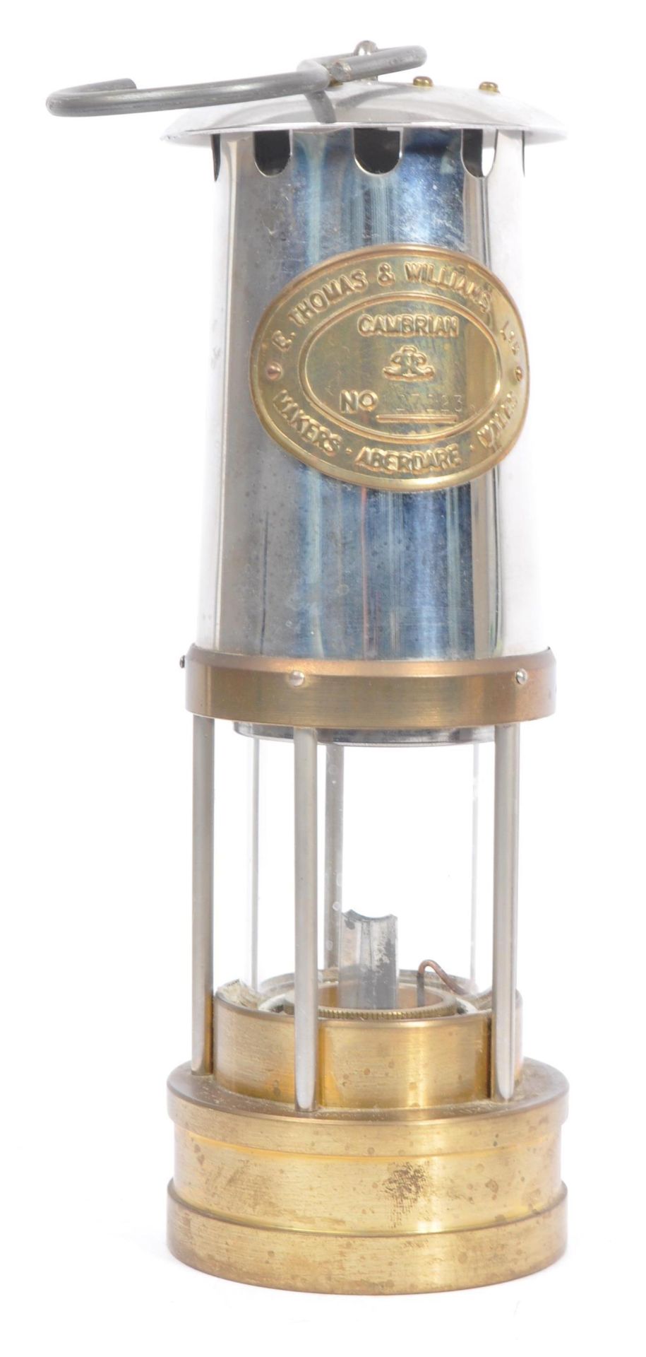 ORIGINAL VINTAGE MINERS FLAME SAFETY LAMP LIGHT UNUSED - Image 2 of 7