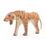 20TH CENTURY FRENCH PAINTED LEATHER TIGER FIGURE