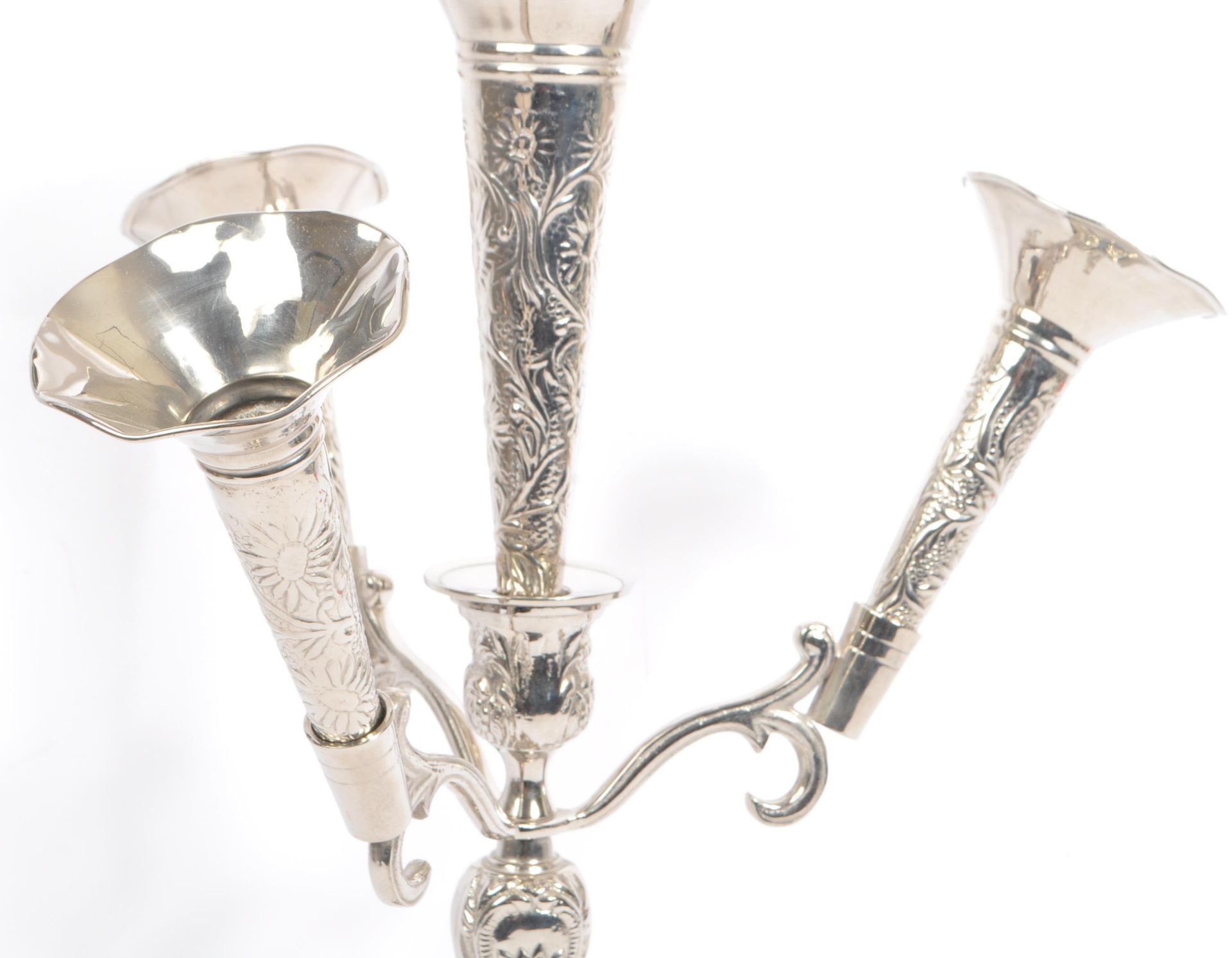 COLLECTION OF 19TH CENTURY SILVER PLATE TABLEWARE - Image 3 of 9