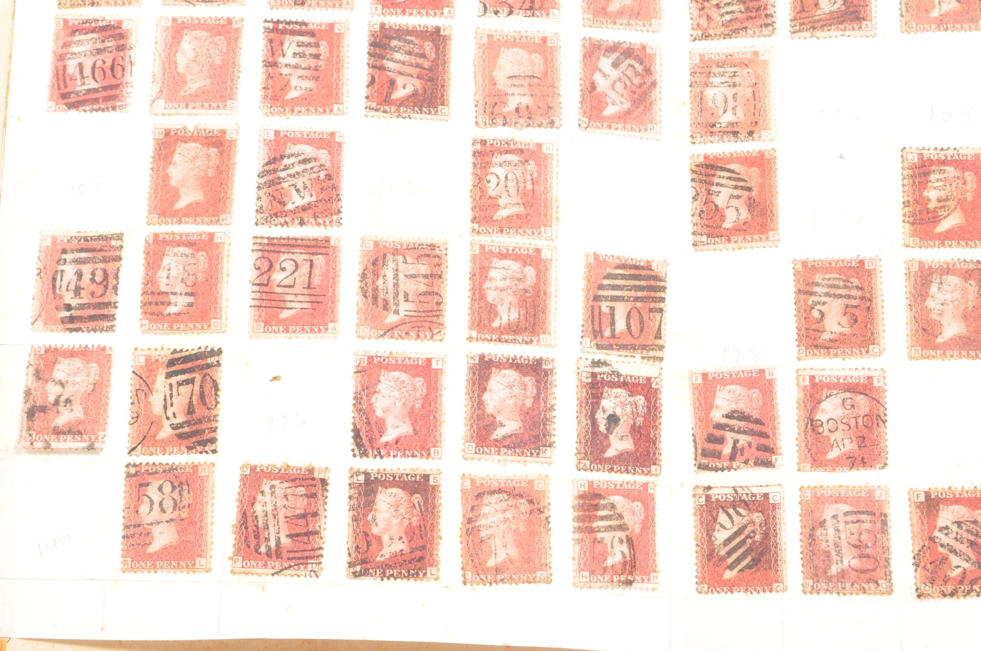 COLLECTION OF STAMPS INCLUDING SEVENTY ONE PENNY REDS - Image 3 of 9