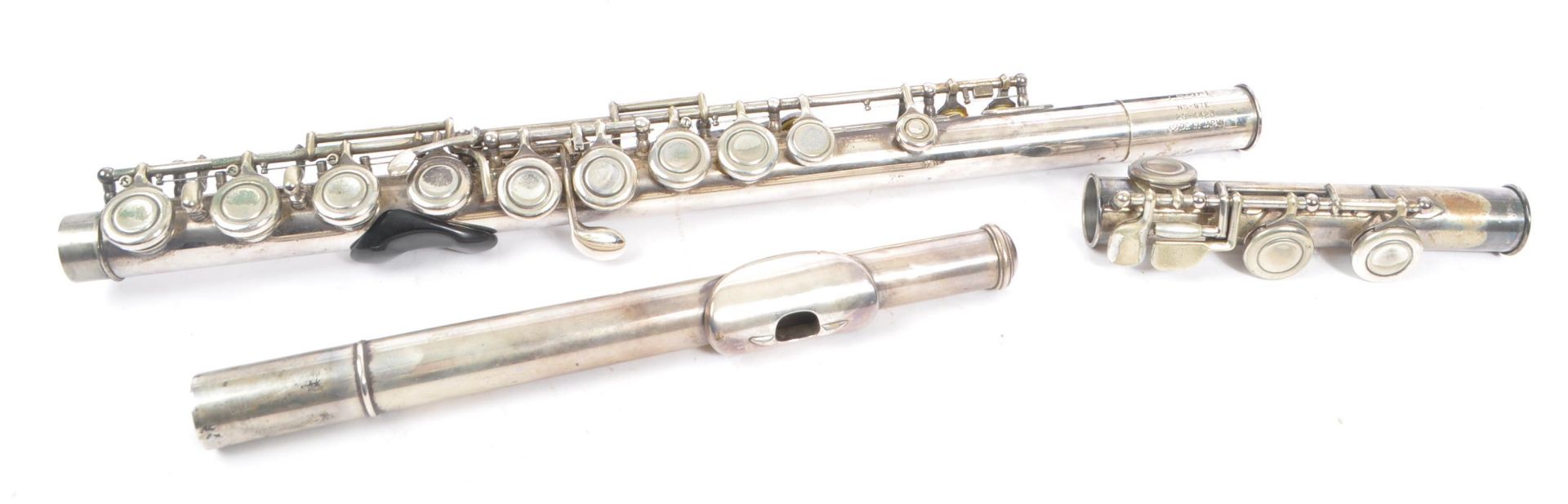 LATE 20TH CENTURY PEARL NS-97E 925 SILVER FLUTE - Bild 2 aus 9