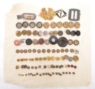COLLECTION OF ASSORTED VICTORIAN & GEORGIAN BUTTONS / BUCKLES