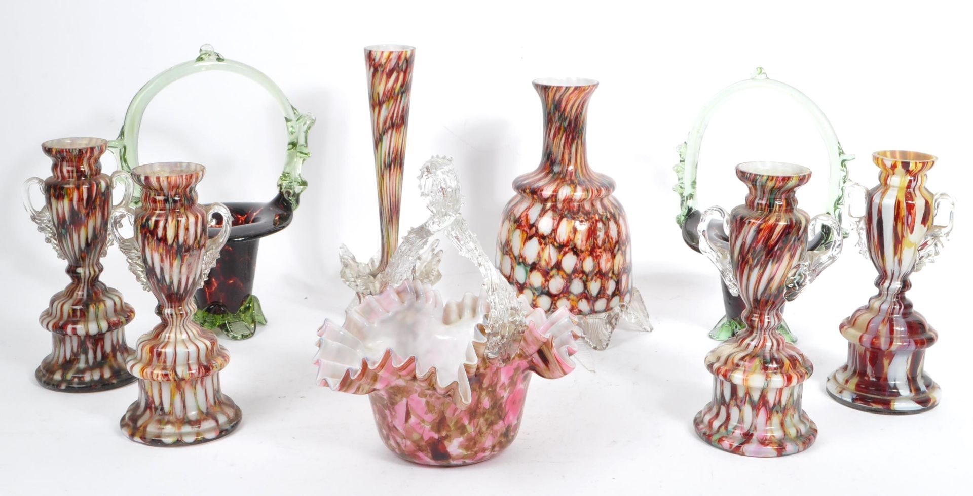 COLLECTION OF EARLY 20TH CENTURY CZECH STUDIO GLASS