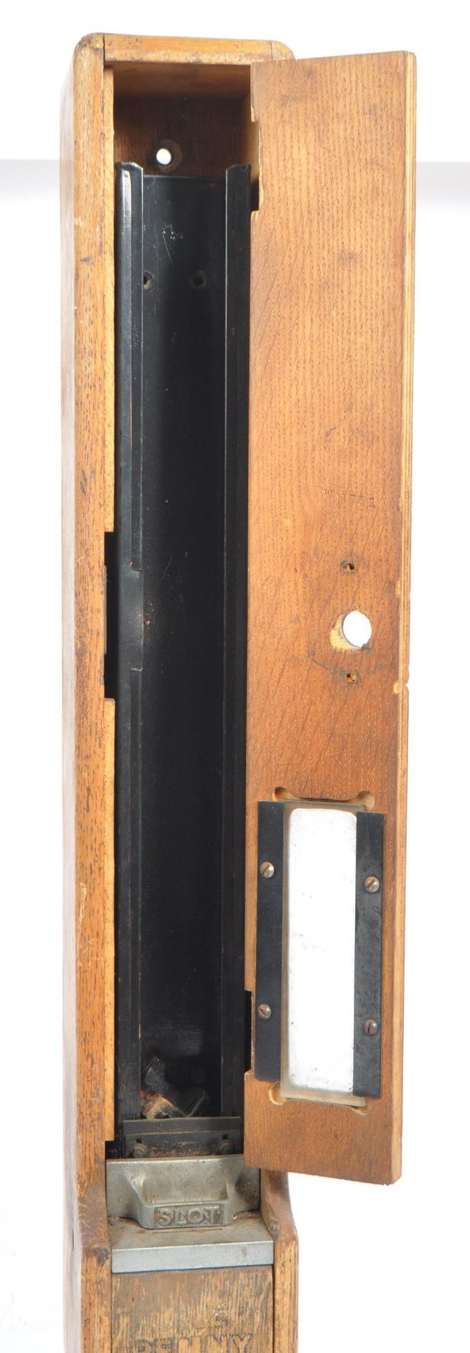 EARLY 20TH CENTURY OAK WALL MOUNTED MATCH BOX DISPENSER - Image 5 of 8