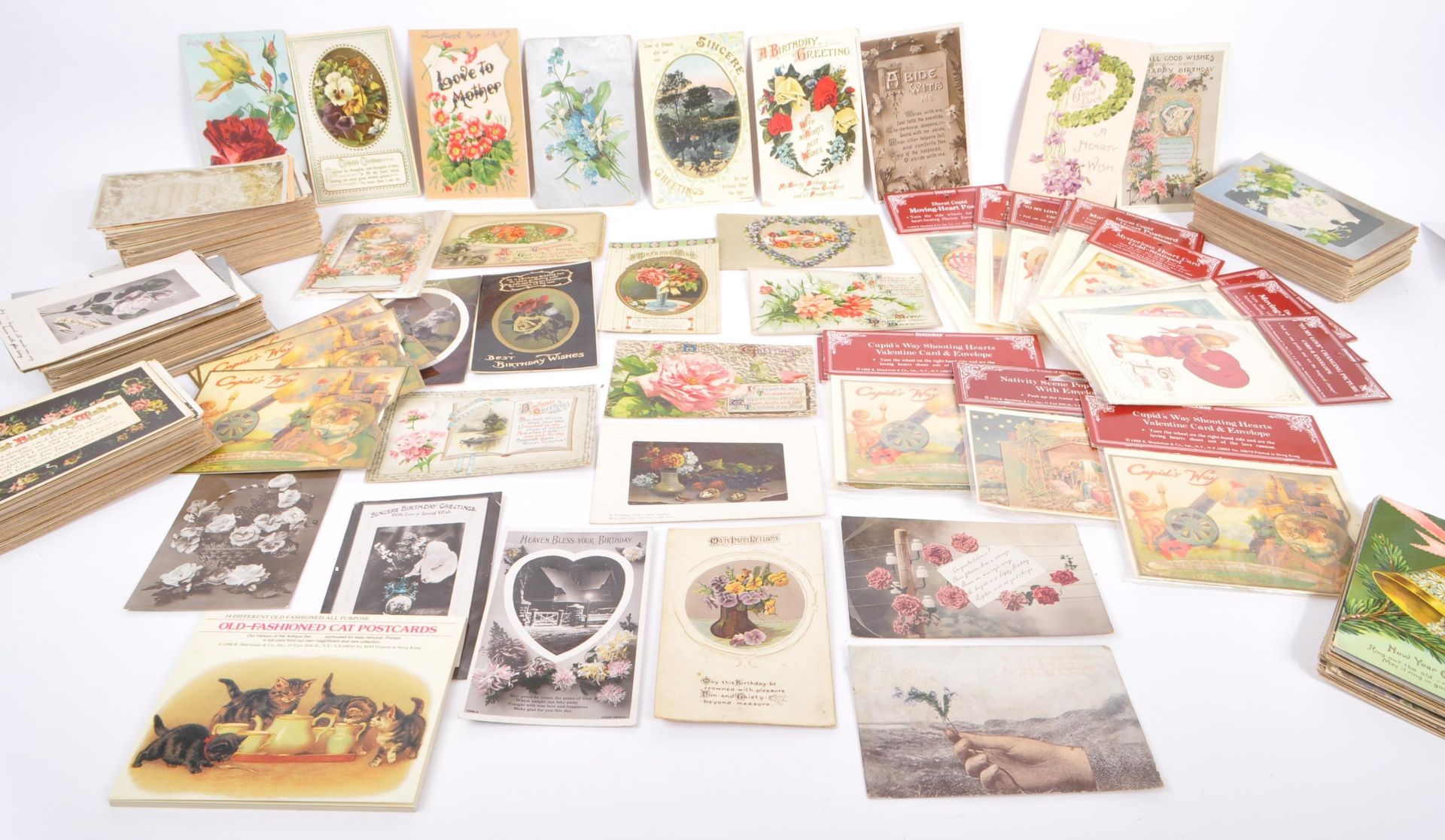 COLLECTION OF EDWARDIAN GREETINGS POSTCARDS