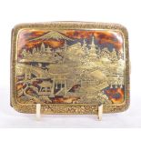 1940S VINTAGE BRASS CHINESE CIGARETTE CASE