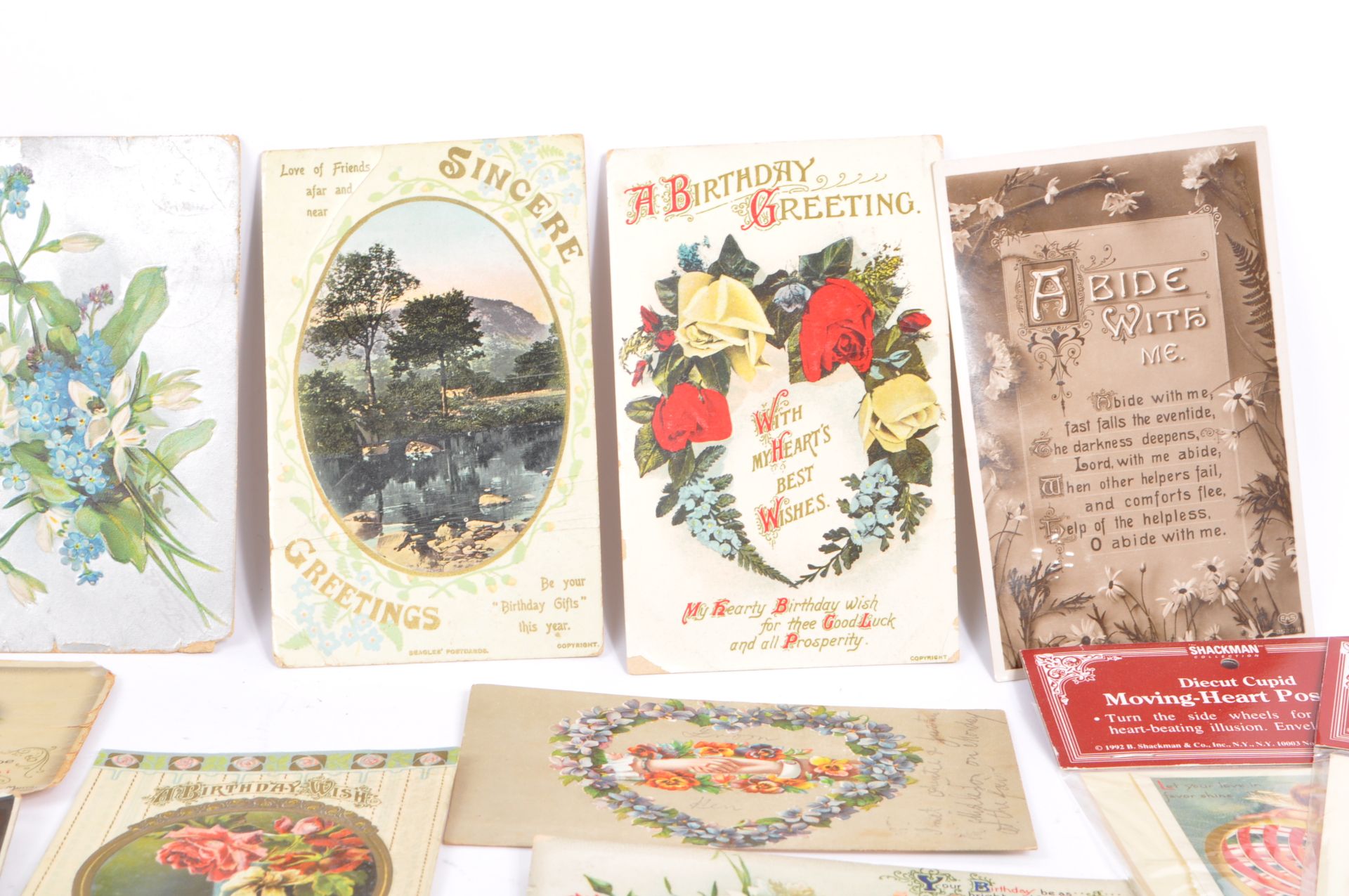 COLLECTION OF EDWARDIAN GREETINGS POSTCARDS - Image 3 of 15