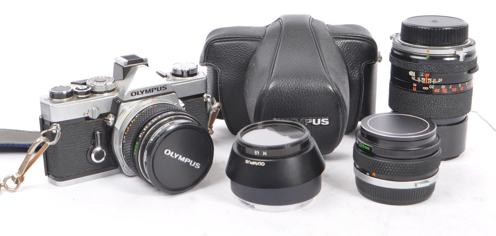 1970S OLYMPUS OM1 MD 35MM SLR AND LENSES