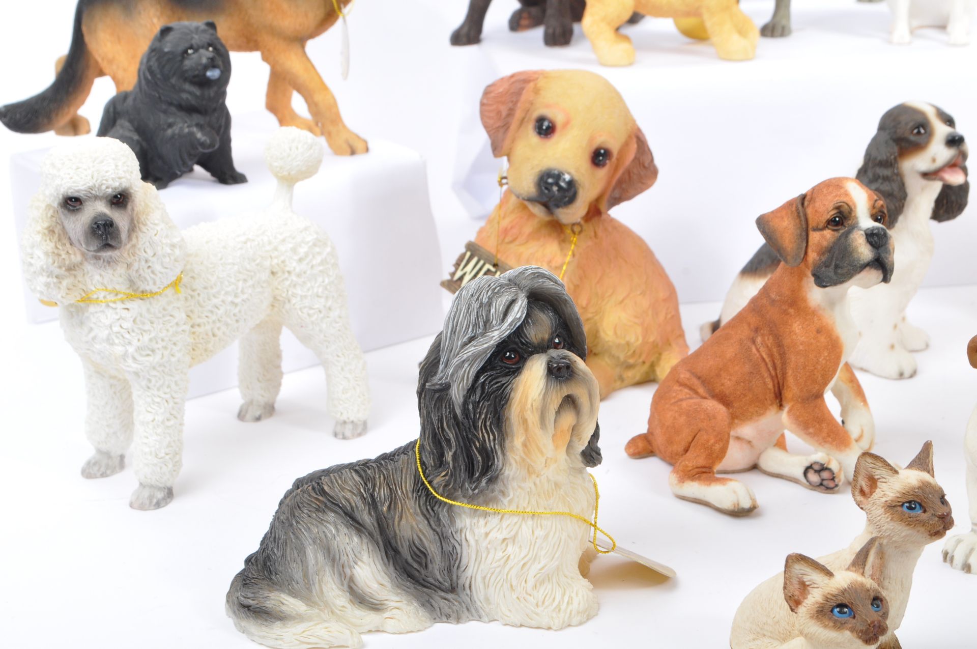 COLLECTION OF DOG STUDY FIGURINES BY THE LEONARDO COLLECTION - Image 11 of 13